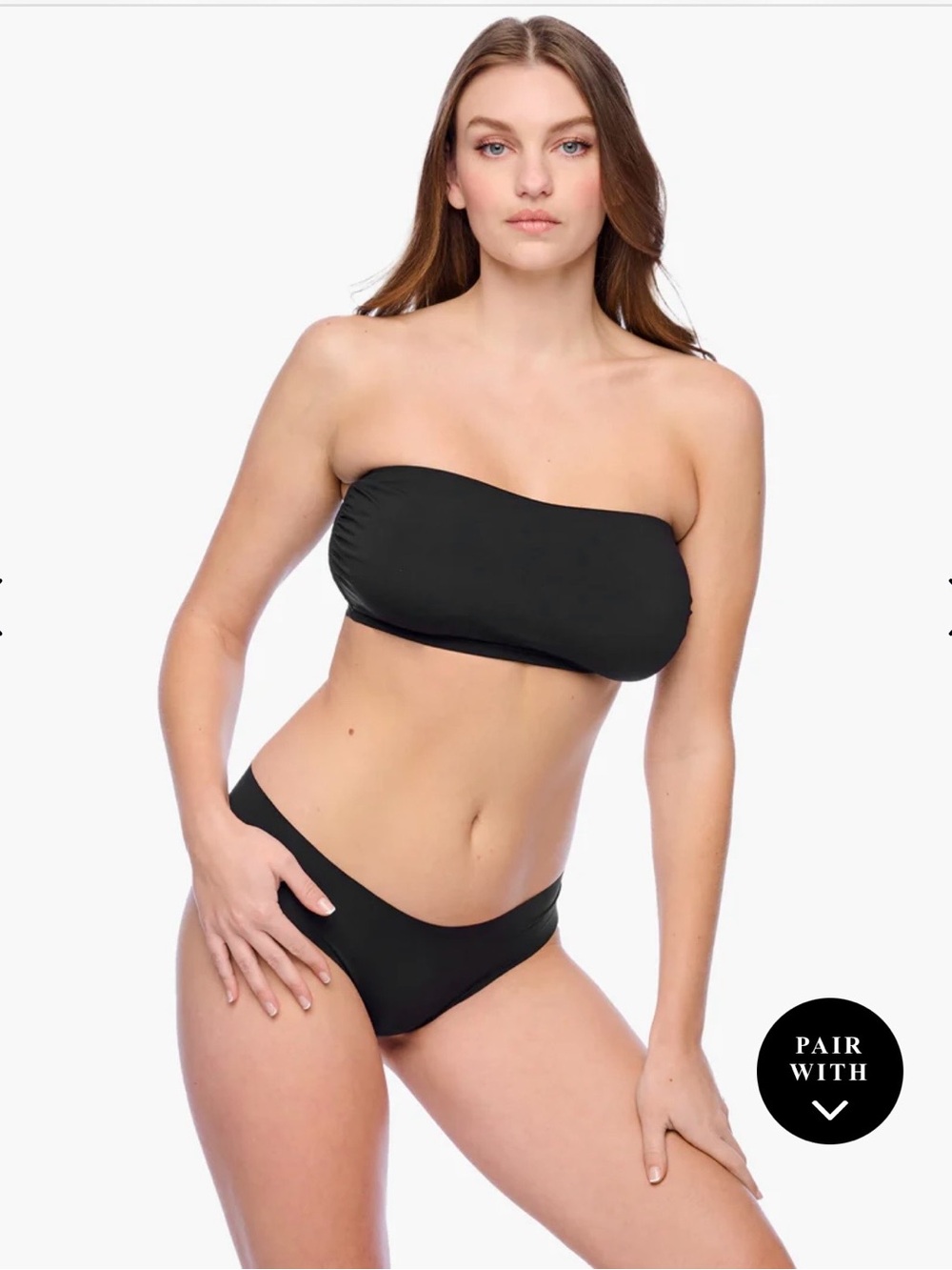 Cosabella Freecut Micro Curvy Bandeau Black (Top only)